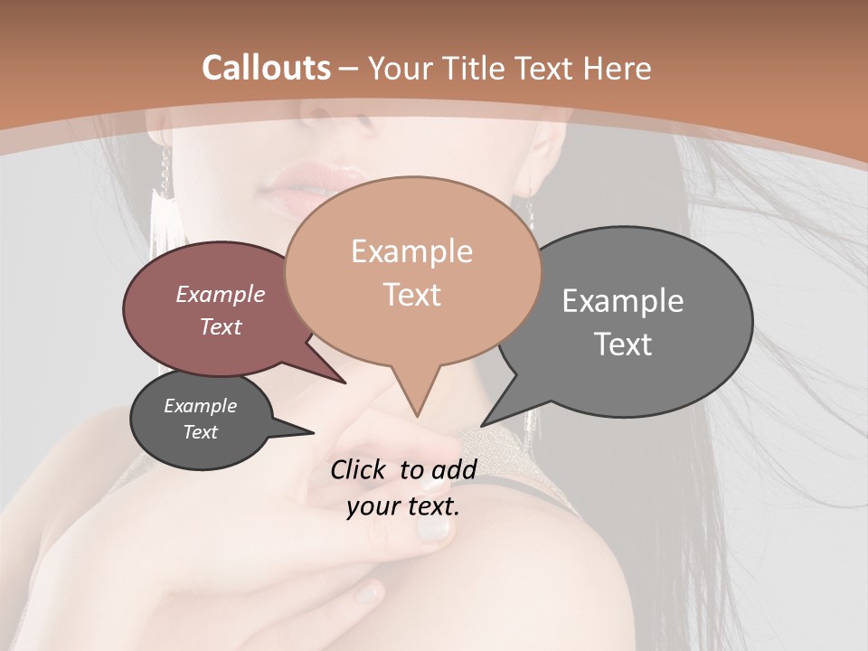 Lips Girl Female PowerPoint Template