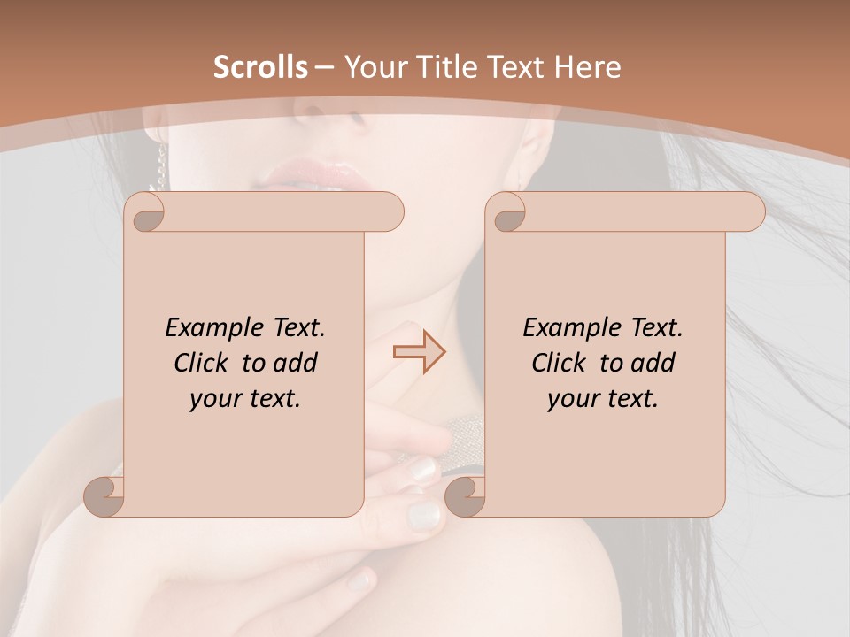 Lips Girl Female PowerPoint Template