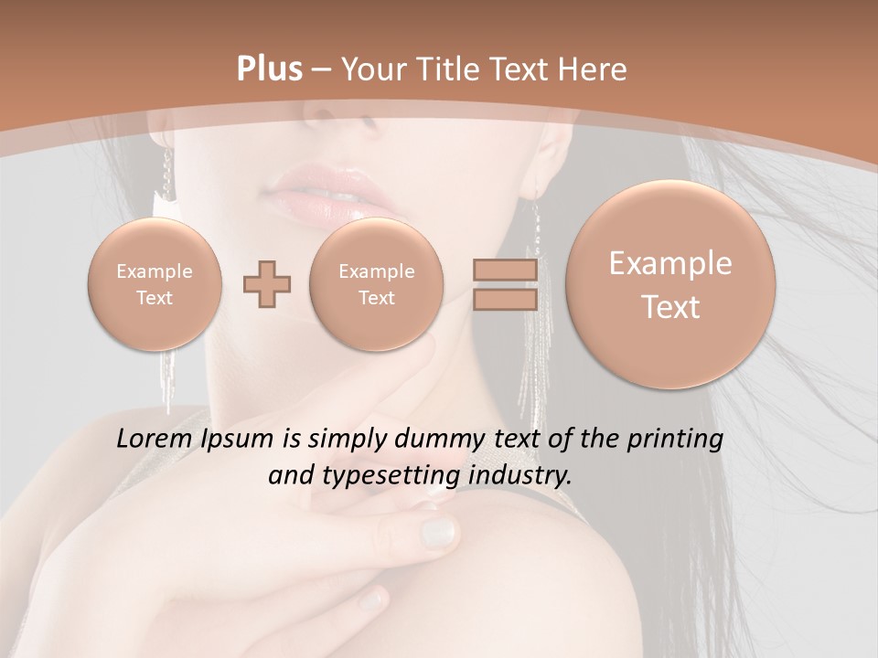 Lips Girl Female PowerPoint Template