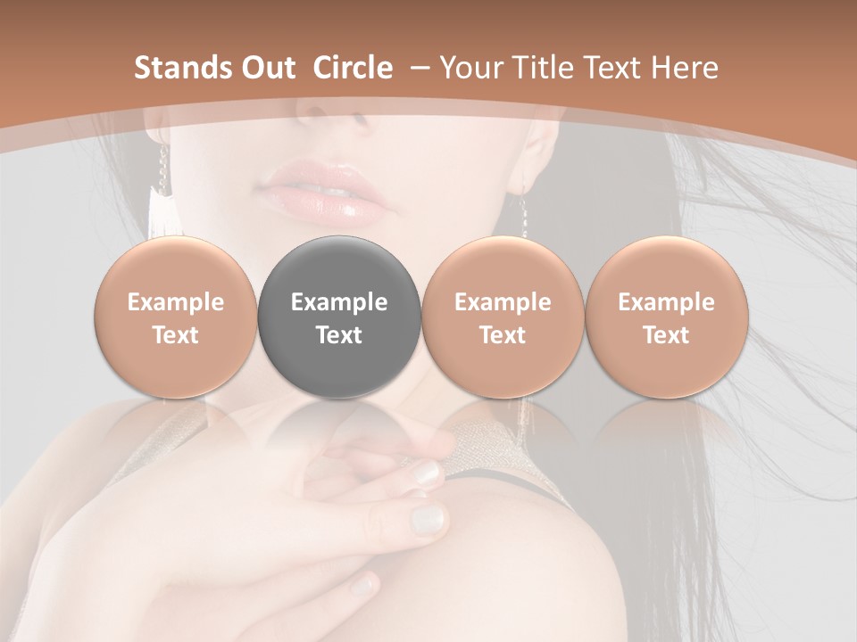 Lips Girl Female PowerPoint Template