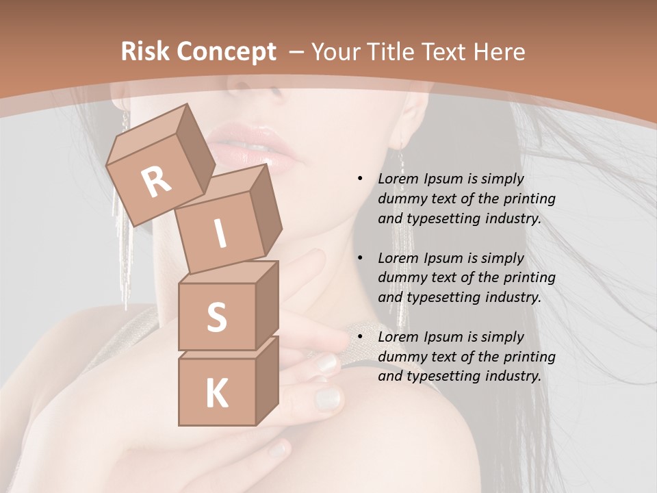 Lips Girl Female PowerPoint Template