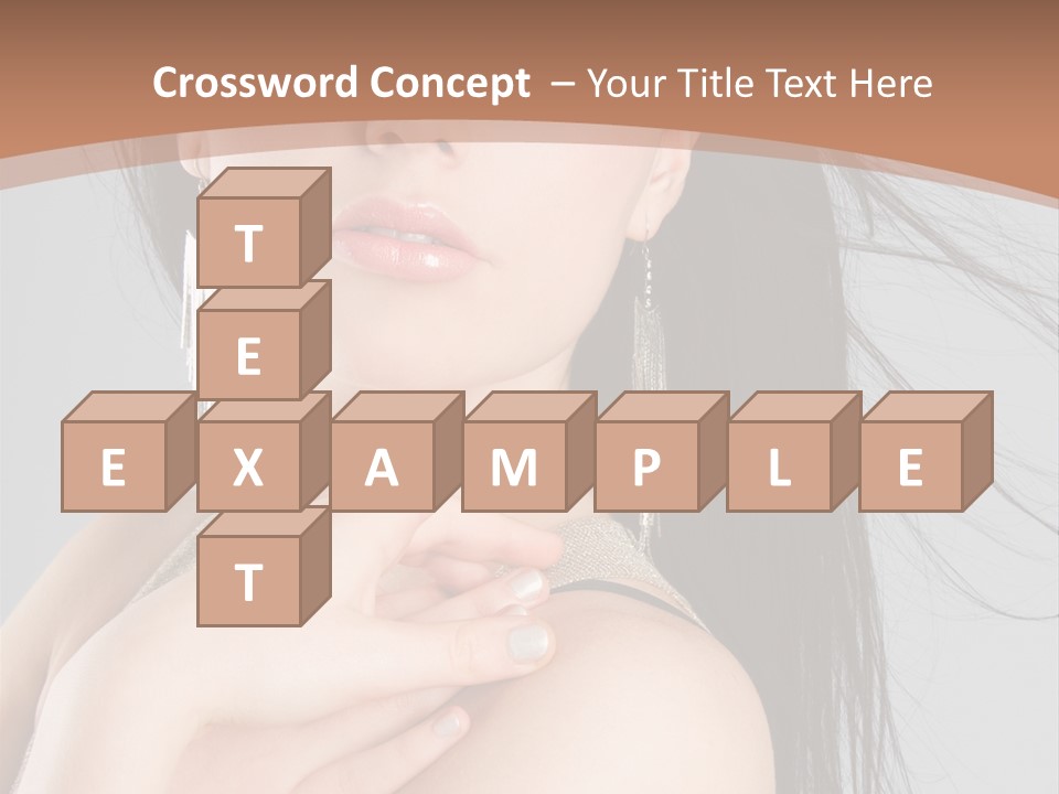 Lips Girl Female PowerPoint Template