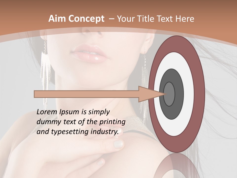 Lips Girl Female PowerPoint Template