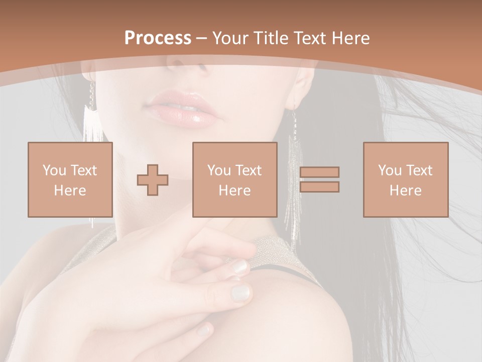 Lips Girl Female PowerPoint Template