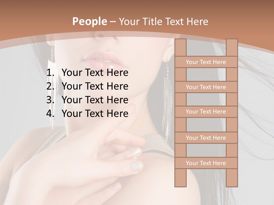 Lips Girl Female PowerPoint Template