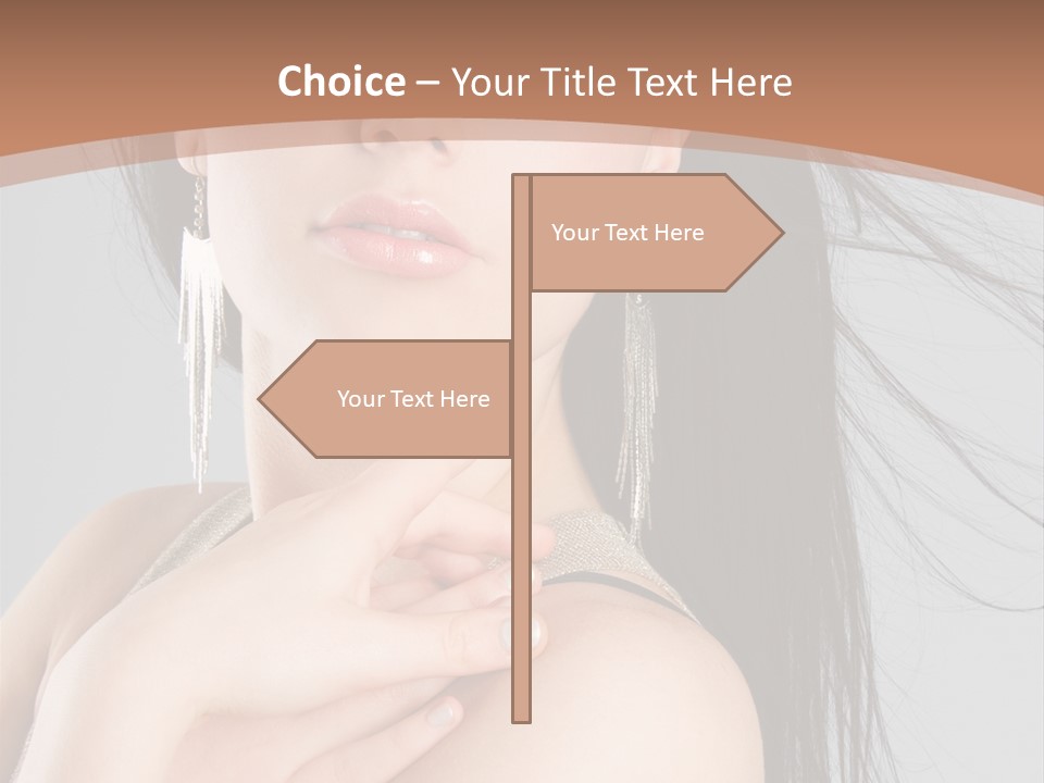 Lips Girl Female PowerPoint Template