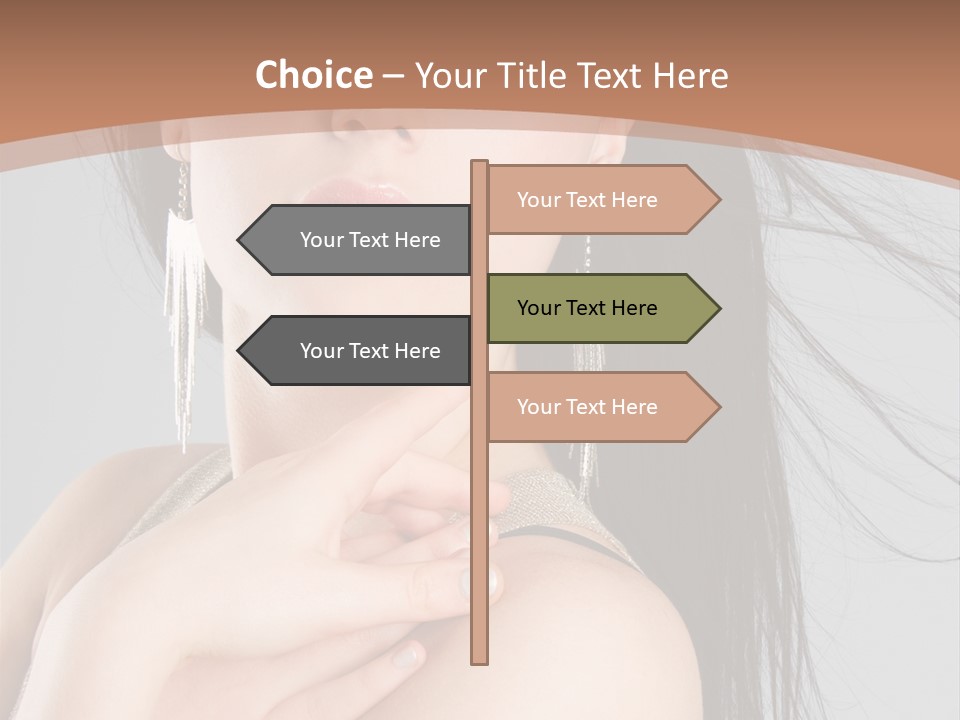 Lips Girl Female PowerPoint Template