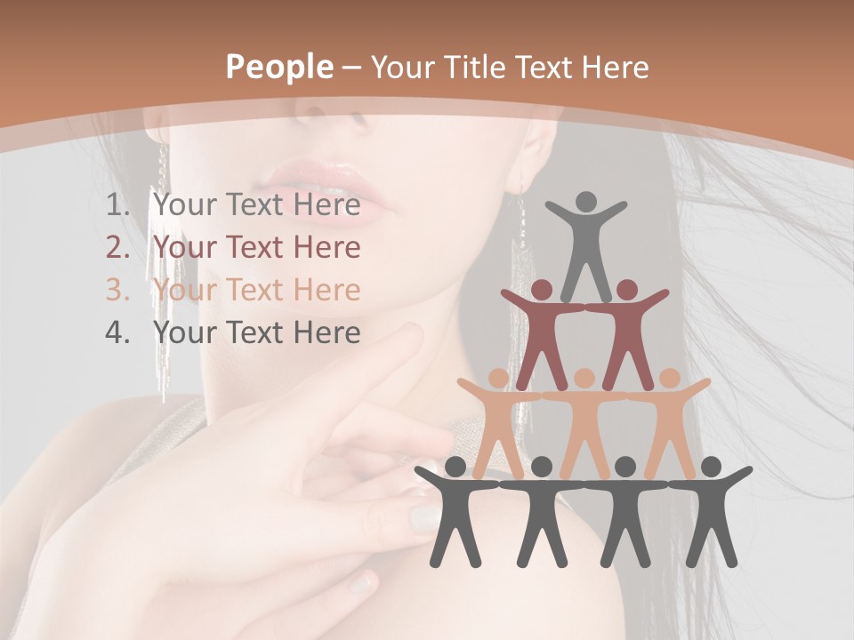 Lips Girl Female PowerPoint Template