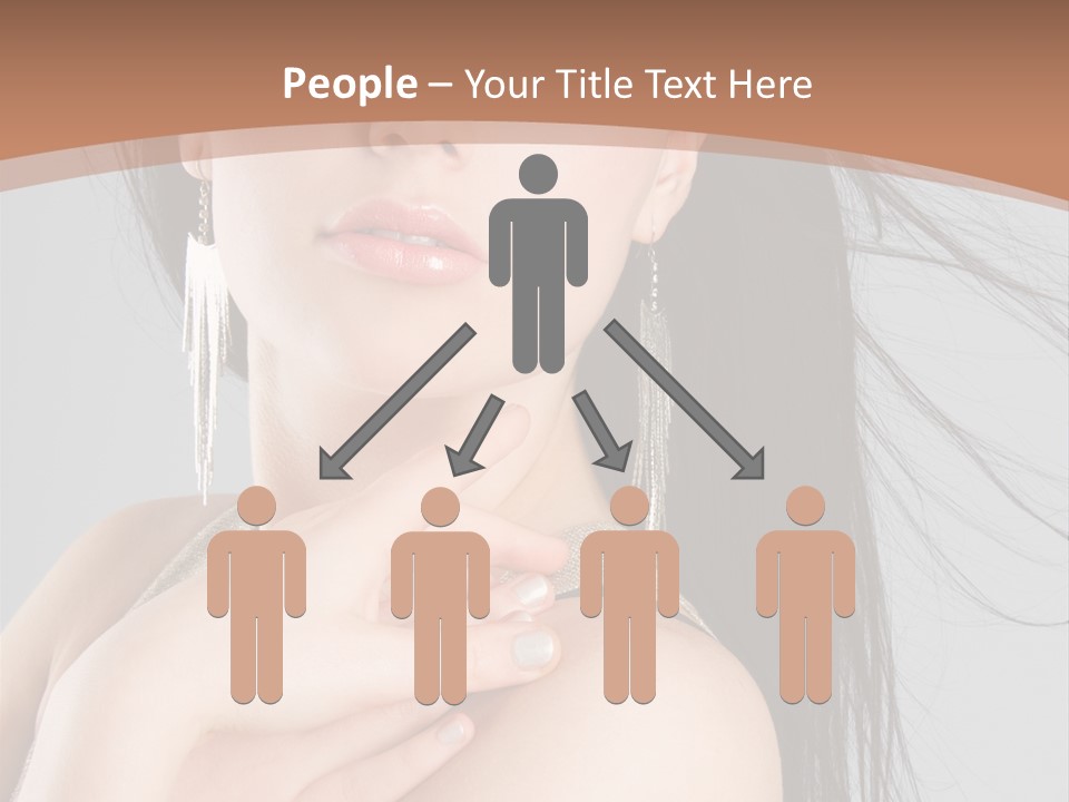 Lips Girl Female PowerPoint Template