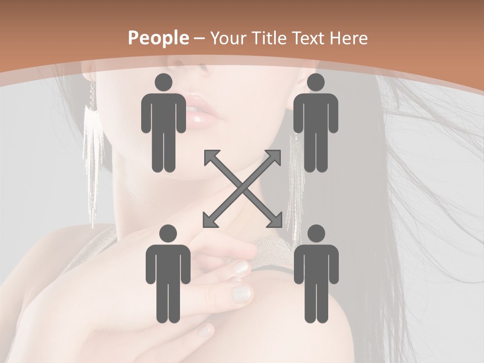 Lips Girl Female PowerPoint Template