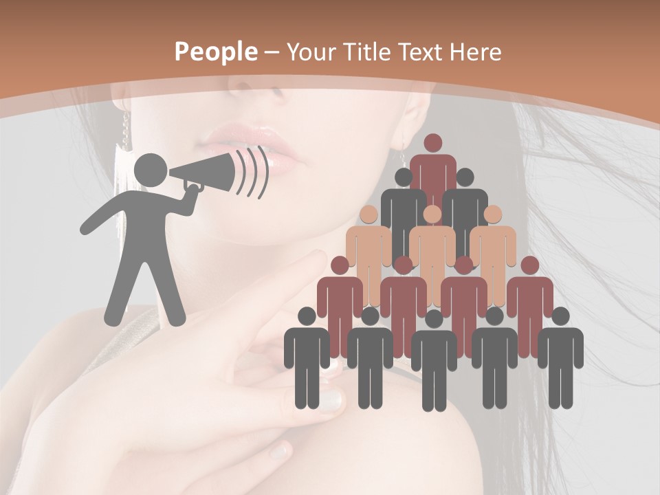 Lips Girl Female PowerPoint Template