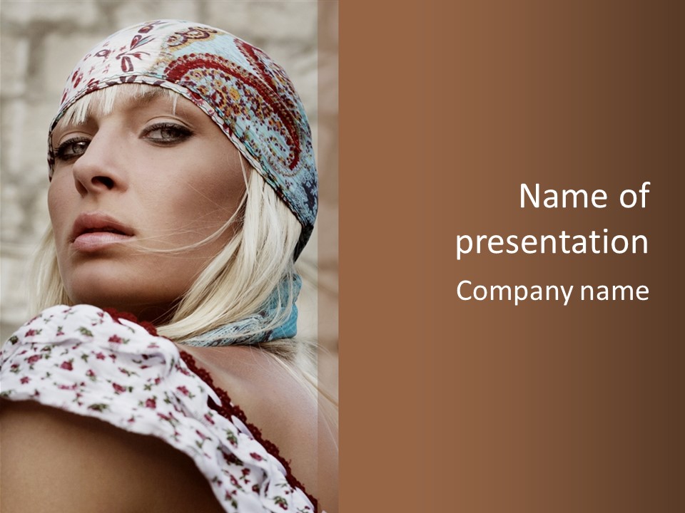 Fashionable Beauty Field PowerPoint Template