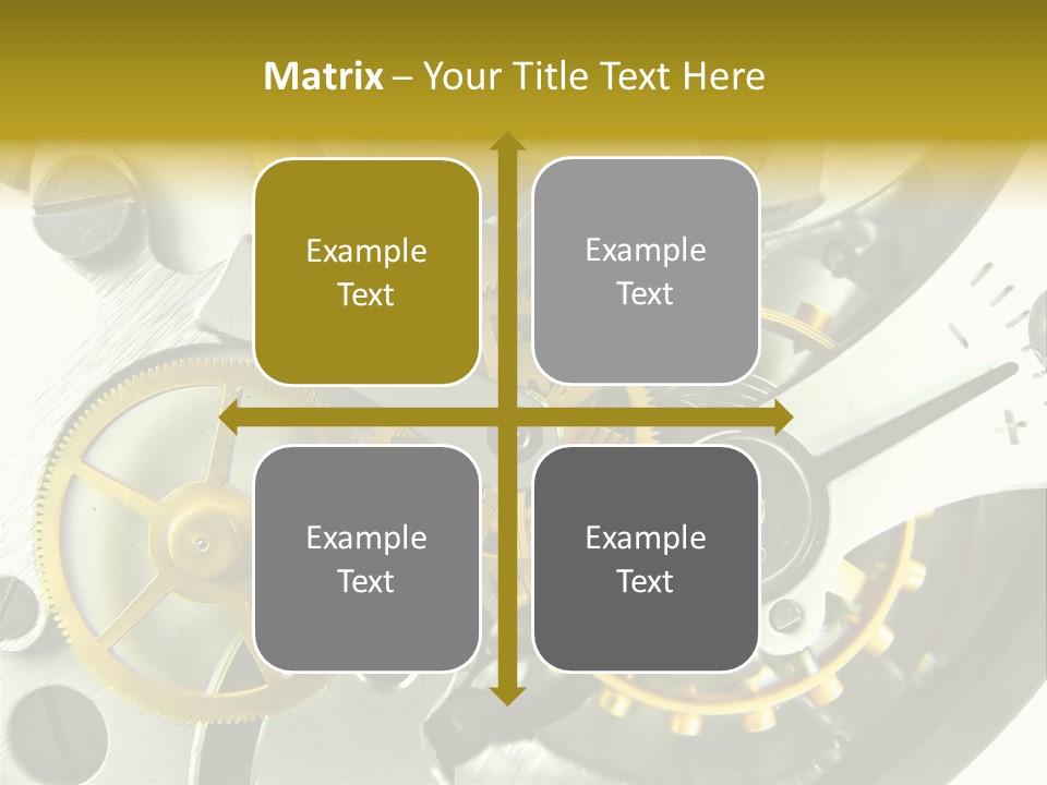 Watch Wheel Circle PowerPoint Template