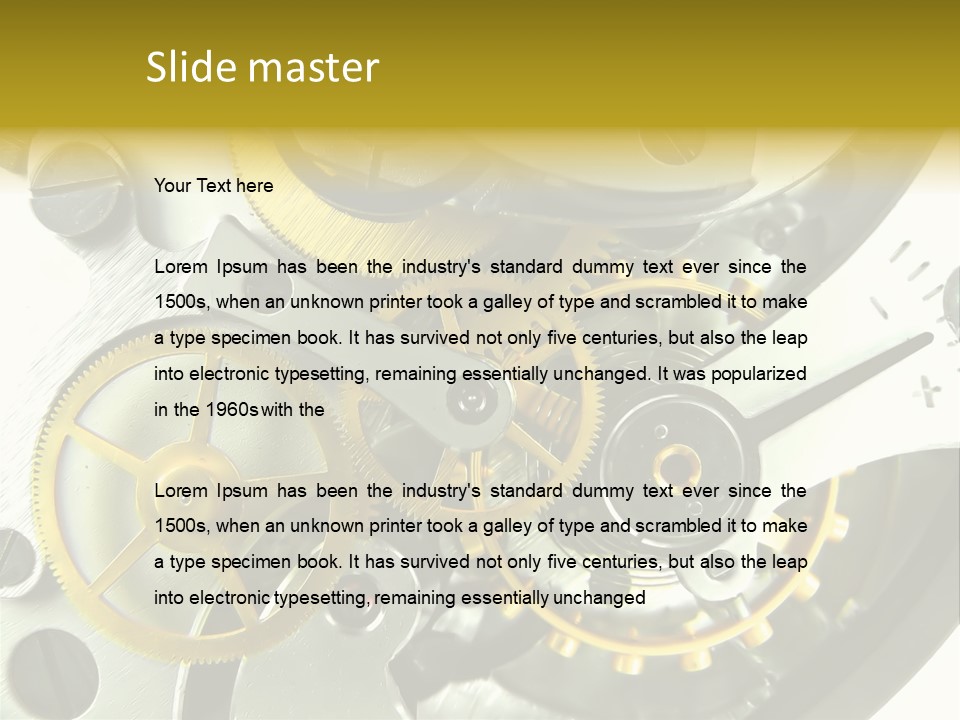 Watch Wheel Circle PowerPoint Template