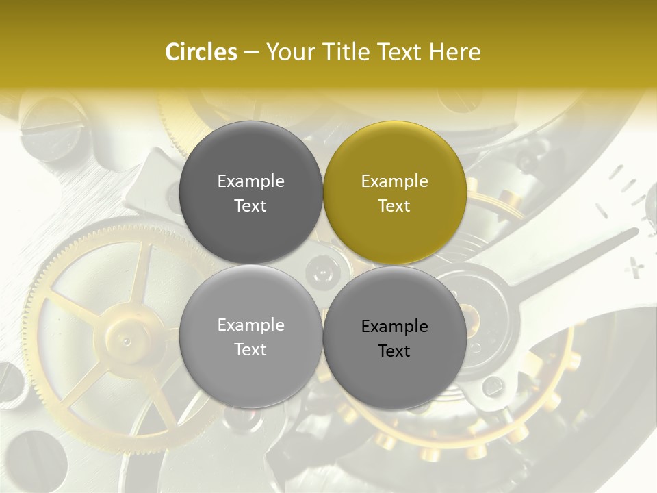 Watch Wheel Circle PowerPoint Template