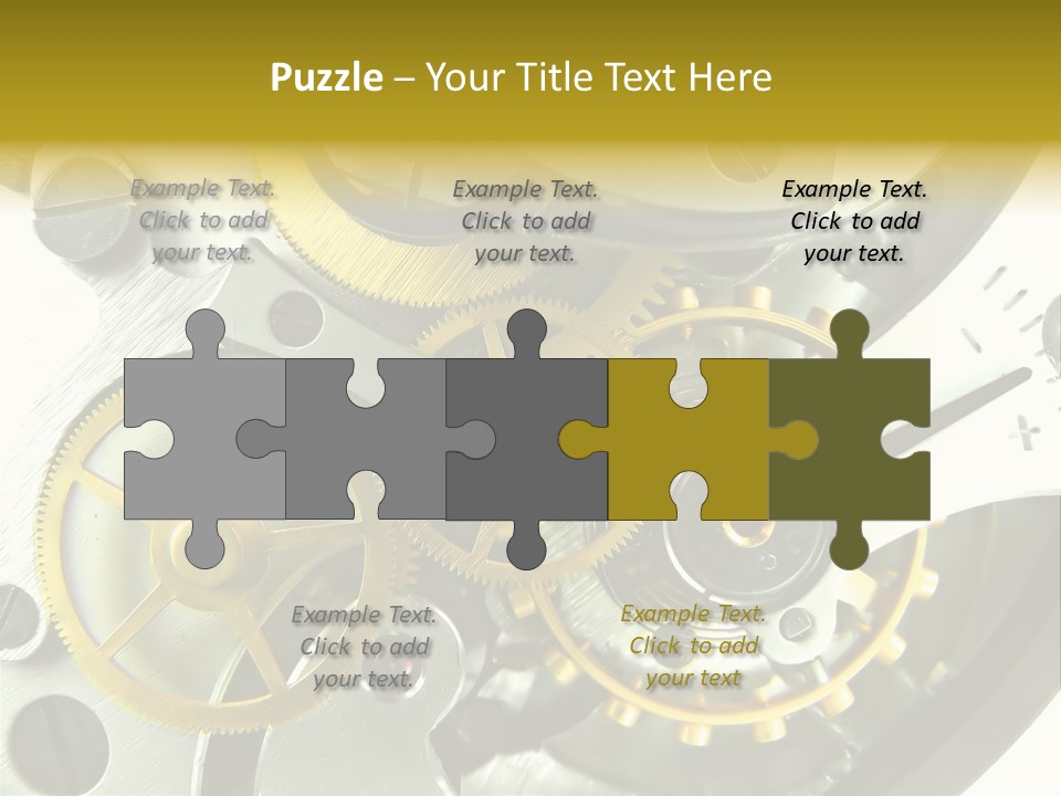 Watch Wheel Circle PowerPoint Template