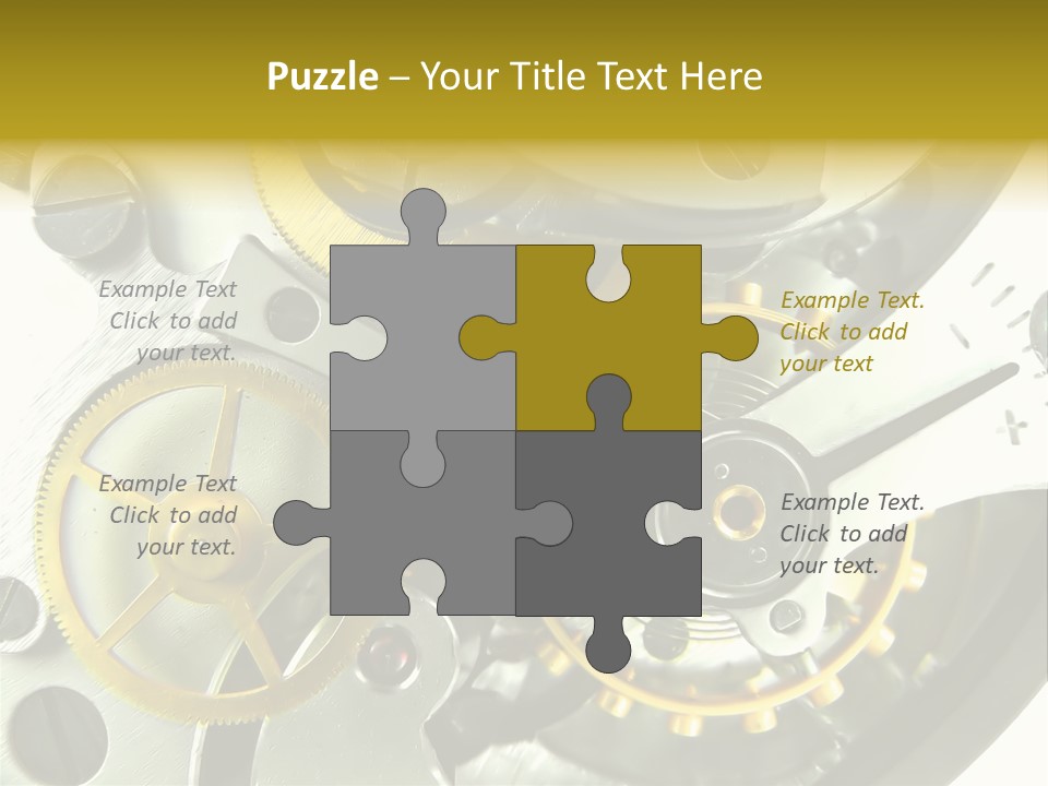 Watch Wheel Circle PowerPoint Template