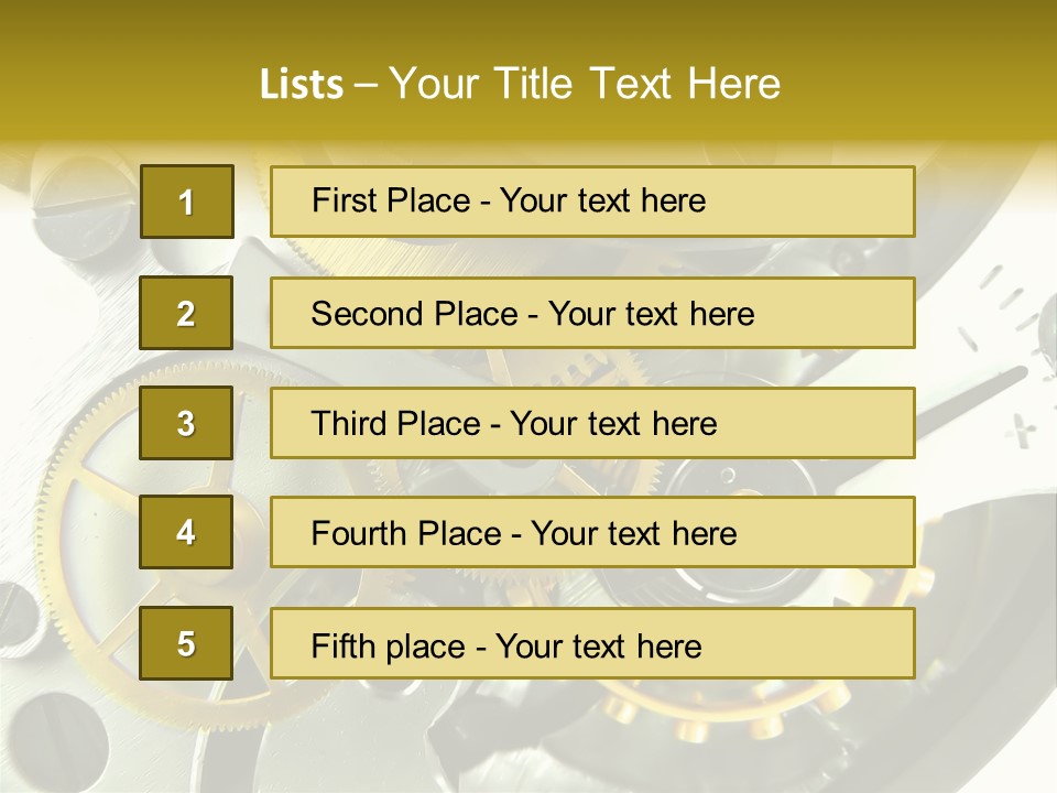 Watch Wheel Circle PowerPoint Template