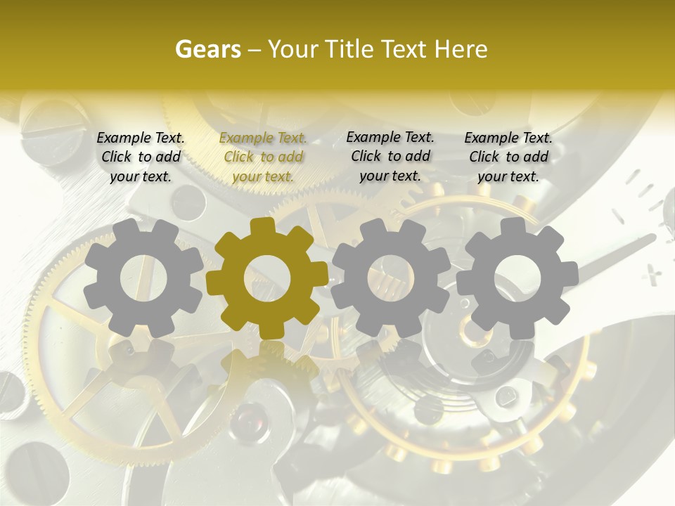 Watch Wheel Circle PowerPoint Template