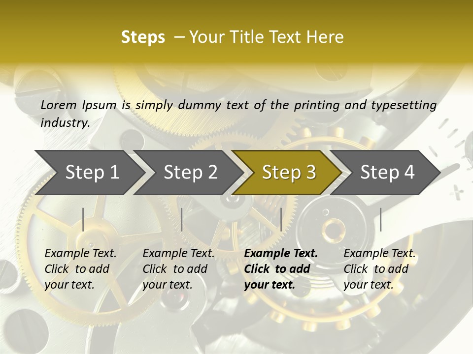 Watch Wheel Circle PowerPoint Template