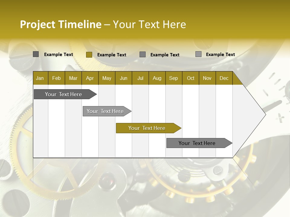 Watch Wheel Circle PowerPoint Template