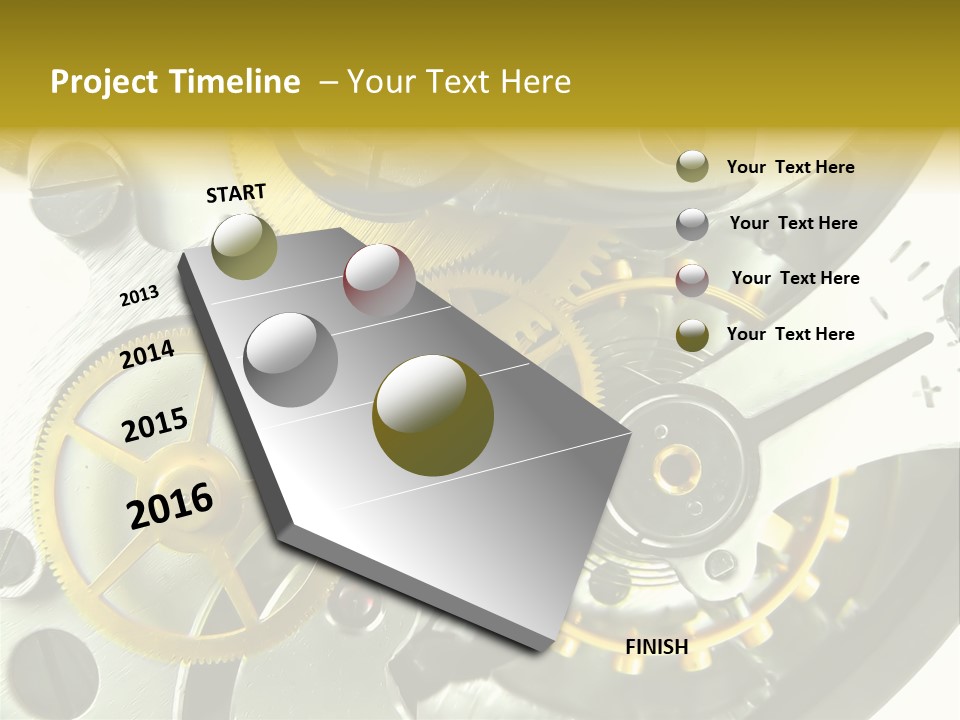 Watch Wheel Circle PowerPoint Template