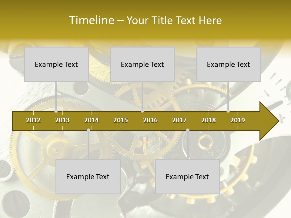 Watch Wheel Circle PowerPoint Template