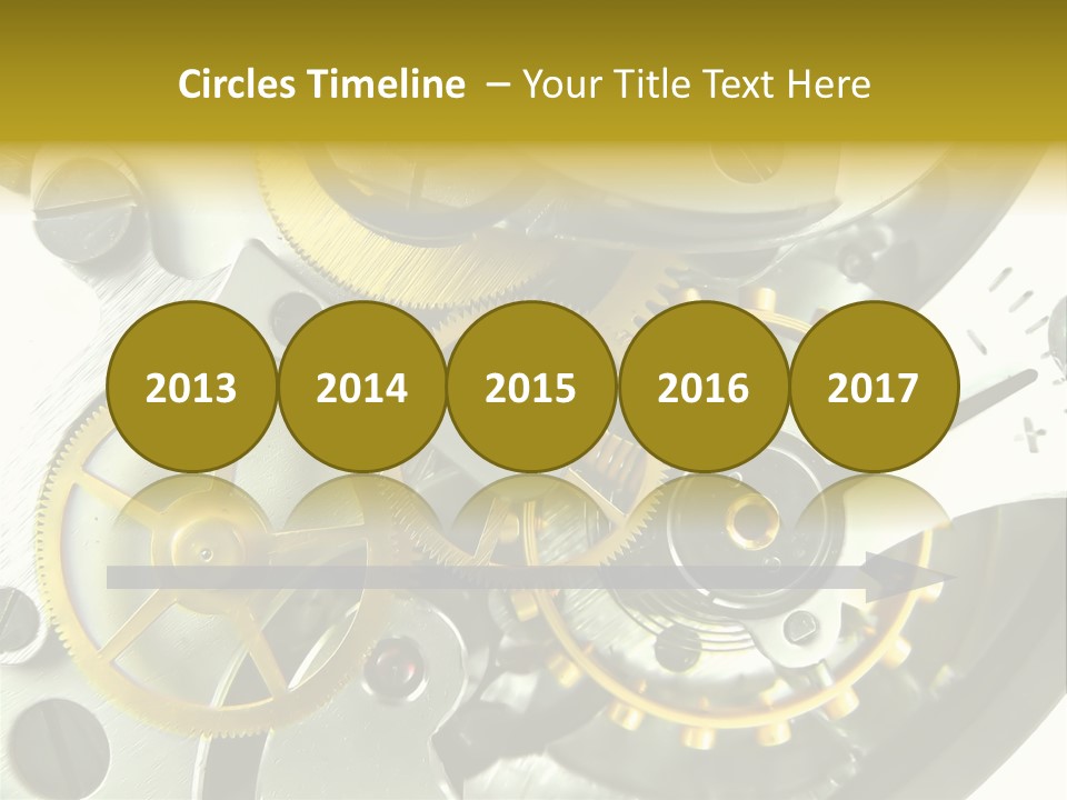 Watch Wheel Circle PowerPoint Template
