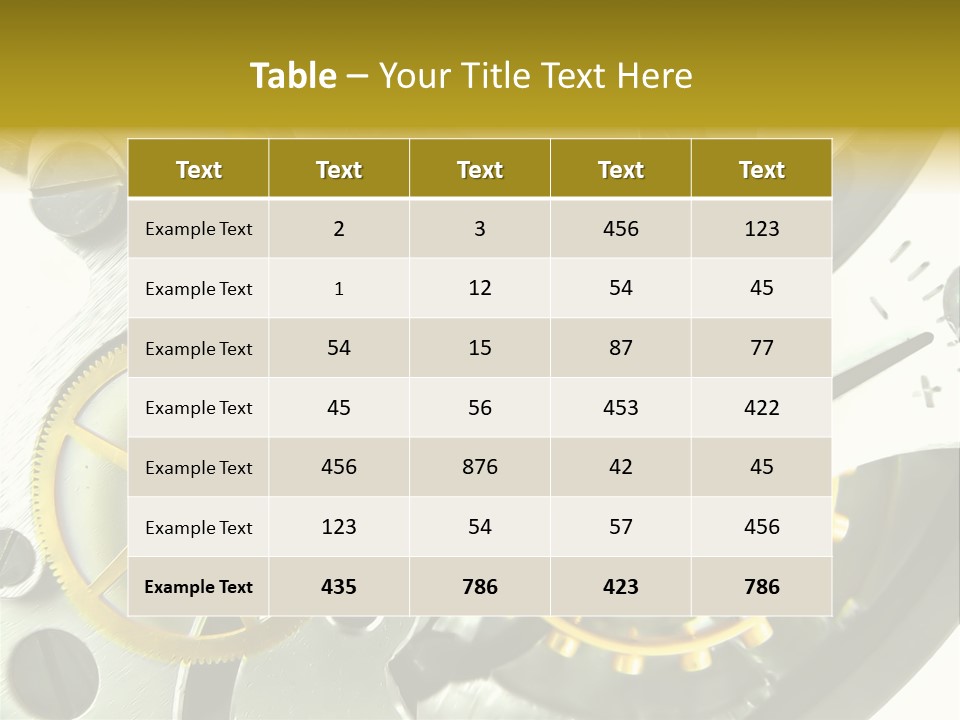 Watch Wheel Circle PowerPoint Template