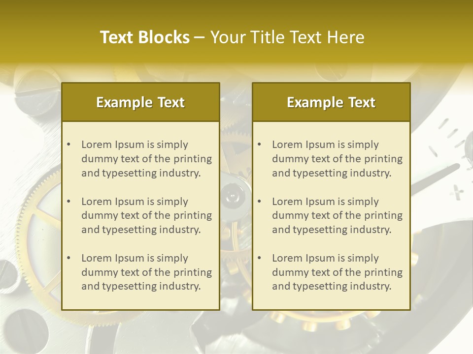 Watch Wheel Circle PowerPoint Template