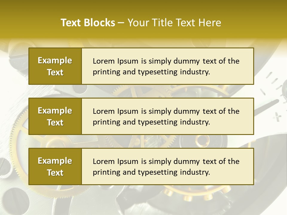 Watch Wheel Circle PowerPoint Template