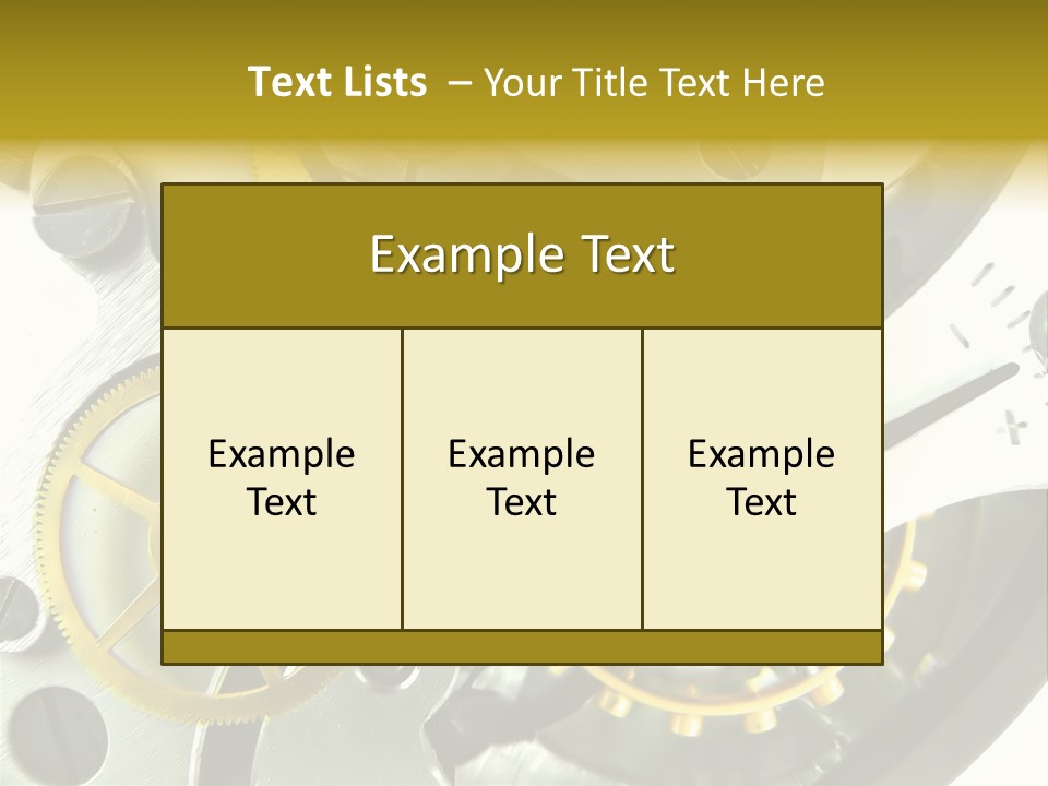 Watch Wheel Circle PowerPoint Template