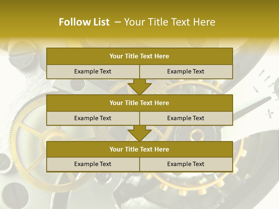 Watch Wheel Circle PowerPoint Template