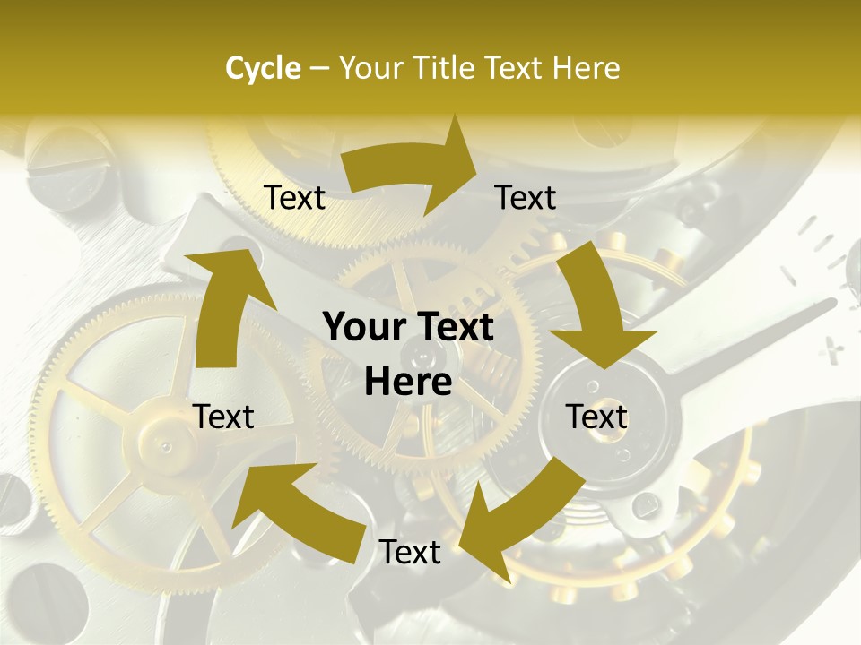 Watch Wheel Circle PowerPoint Template