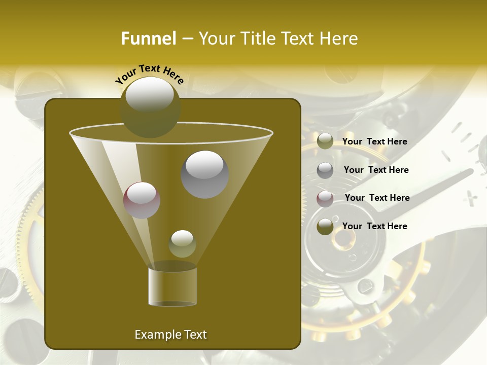 Watch Wheel Circle PowerPoint Template