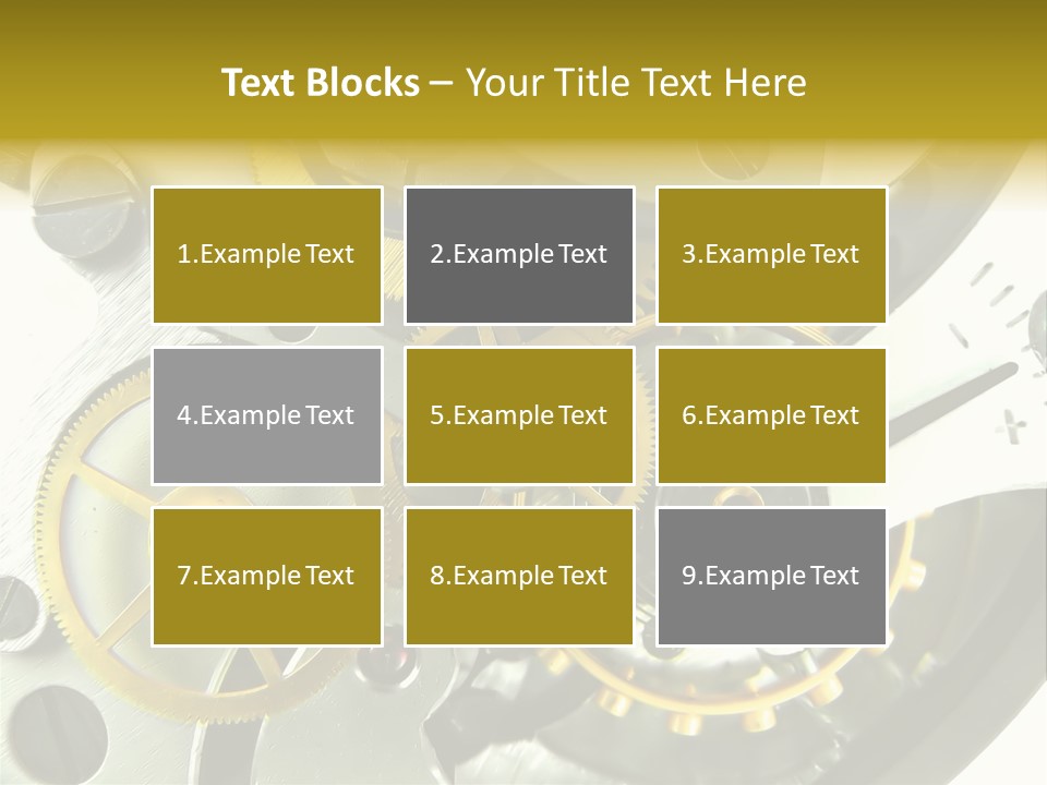 Watch Wheel Circle PowerPoint Template