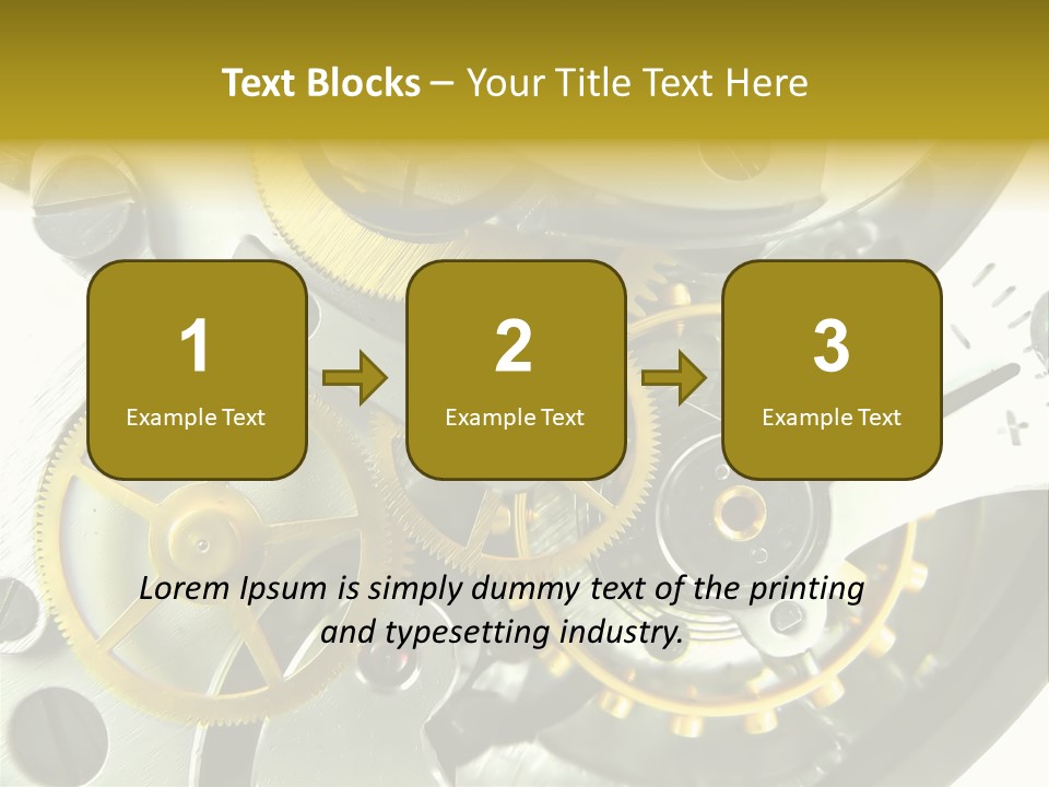 Watch Wheel Circle PowerPoint Template