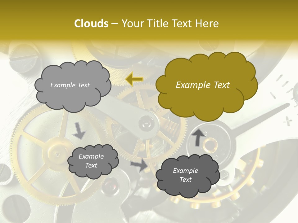 Watch Wheel Circle PowerPoint Template