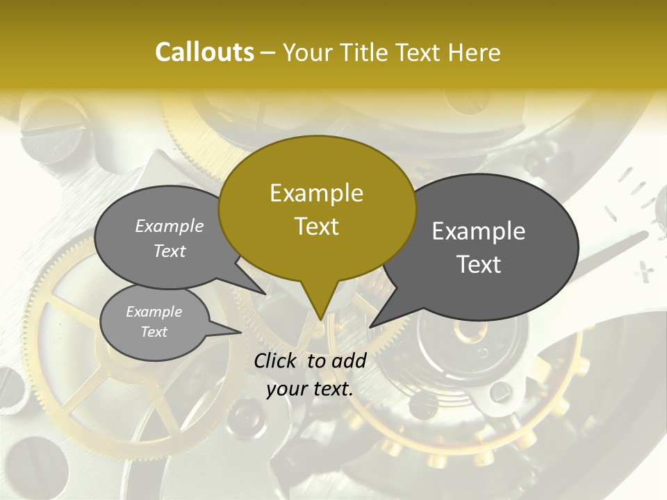 Watch Wheel Circle PowerPoint Template