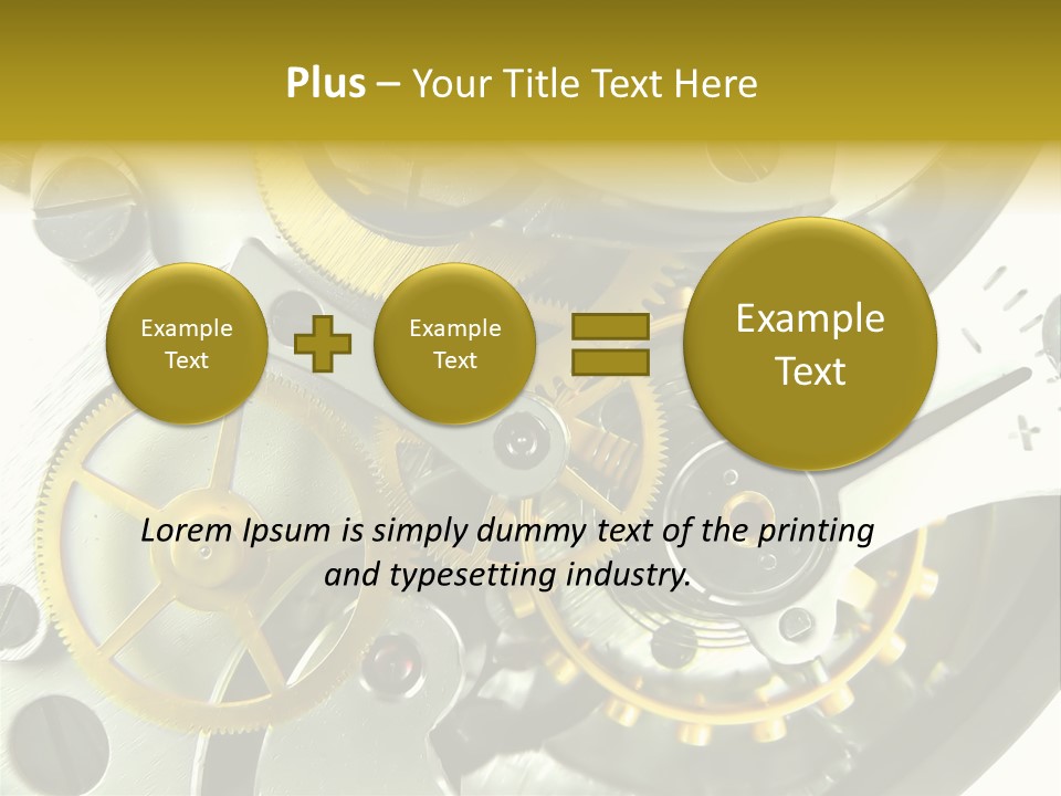 Watch Wheel Circle PowerPoint Template