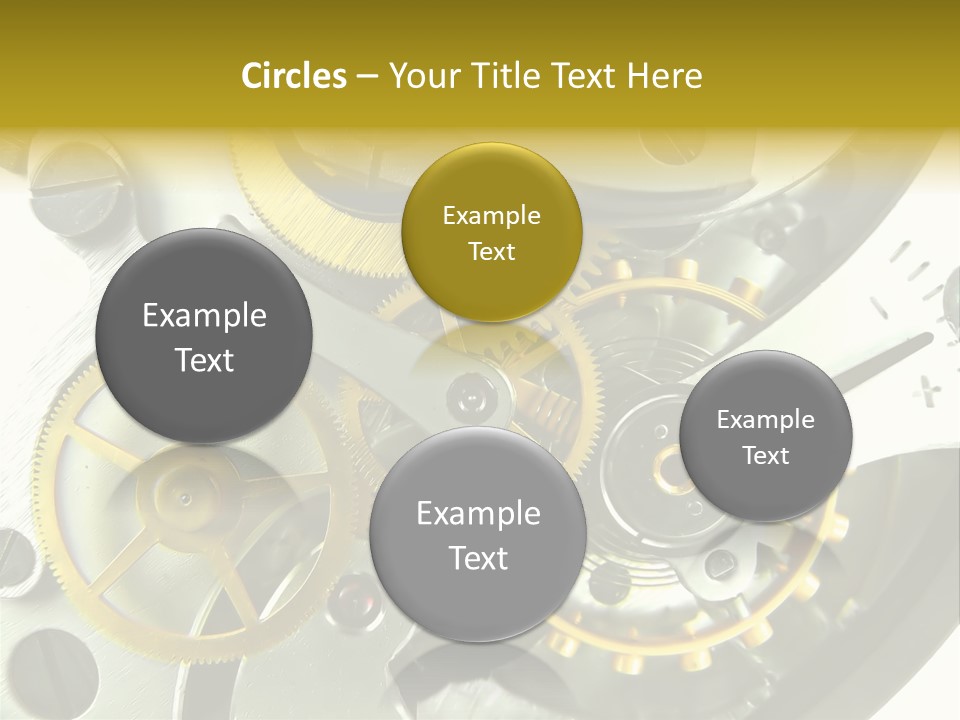 Watch Wheel Circle PowerPoint Template