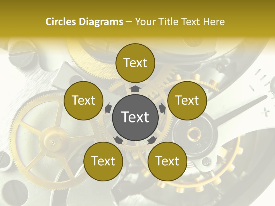 Watch Wheel Circle PowerPoint Template