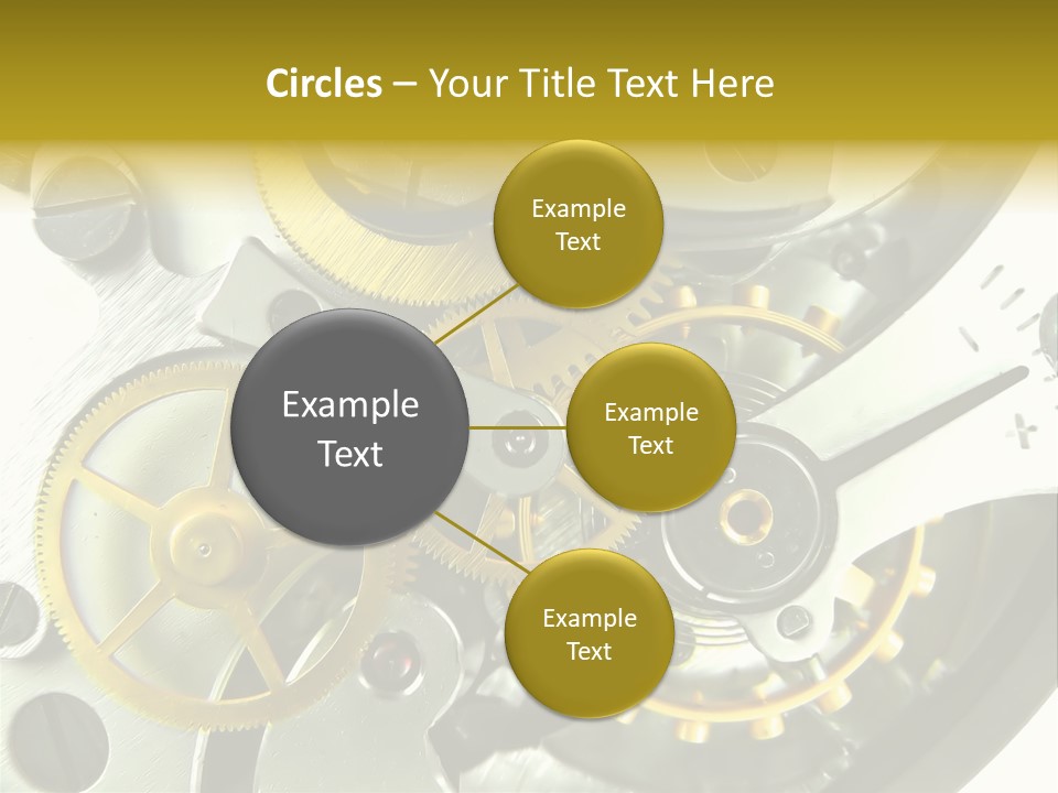 Watch Wheel Circle PowerPoint Template