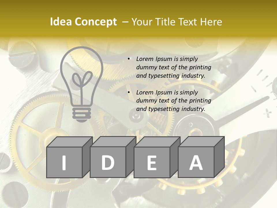 Watch Wheel Circle PowerPoint Template