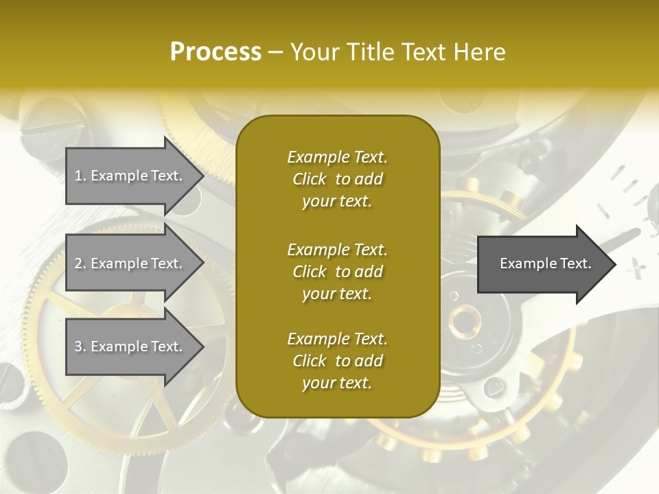 Watch Wheel Circle PowerPoint Template