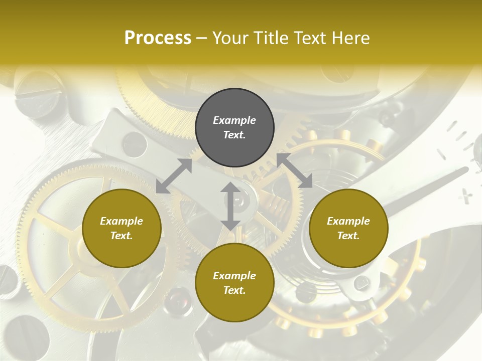 Watch Wheel Circle PowerPoint Template