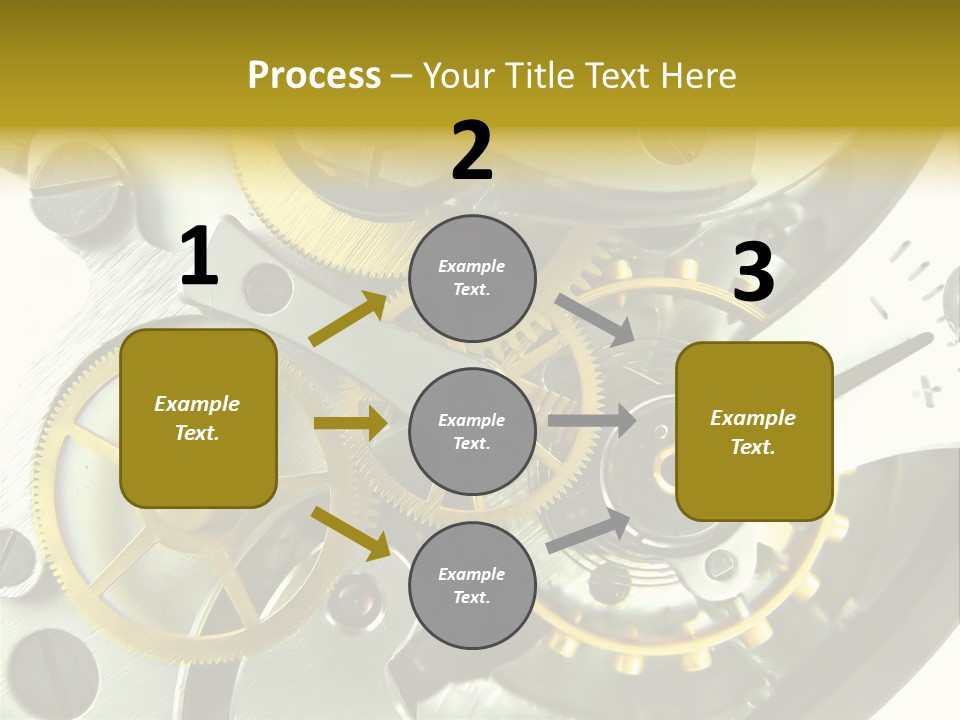 Watch Wheel Circle PowerPoint Template