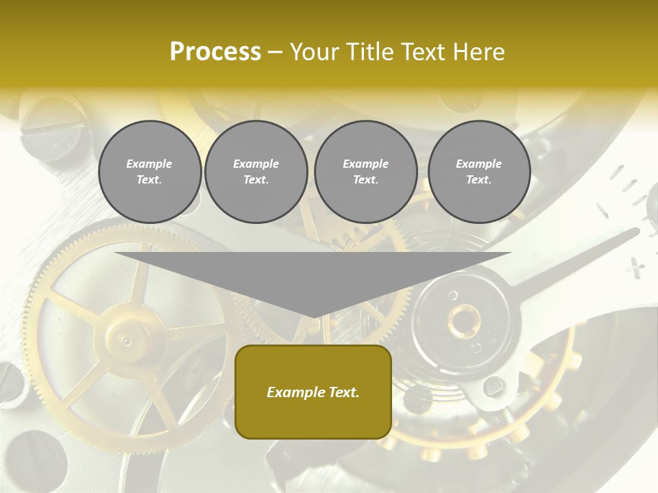 Watch Wheel Circle PowerPoint Template