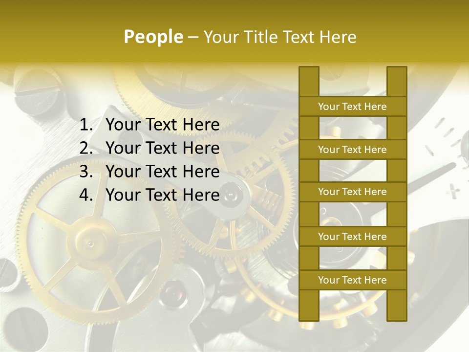 Watch Wheel Circle PowerPoint Template