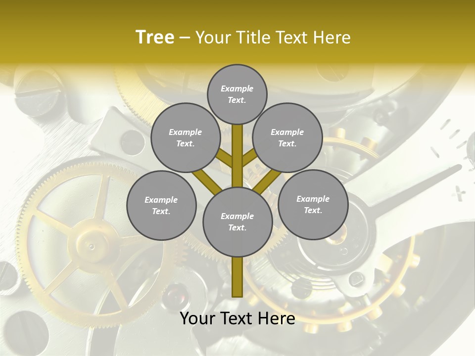 Watch Wheel Circle PowerPoint Template